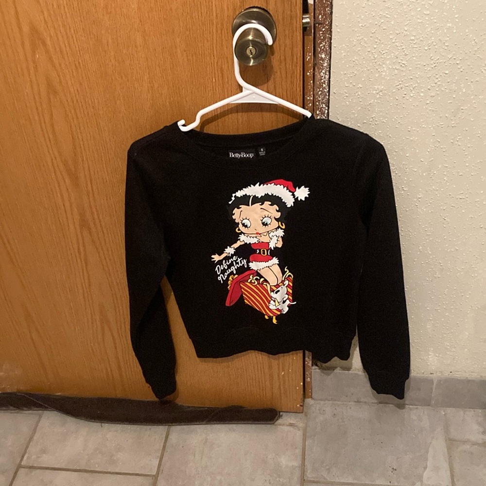 A black sweatshirt